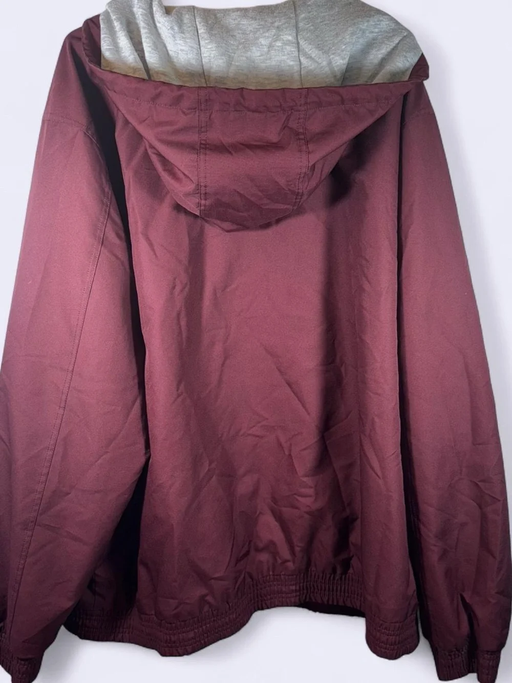 Champion UCSD Windbreaker Jacket 2XL Burgundy Hooded Full Zip Lightweight